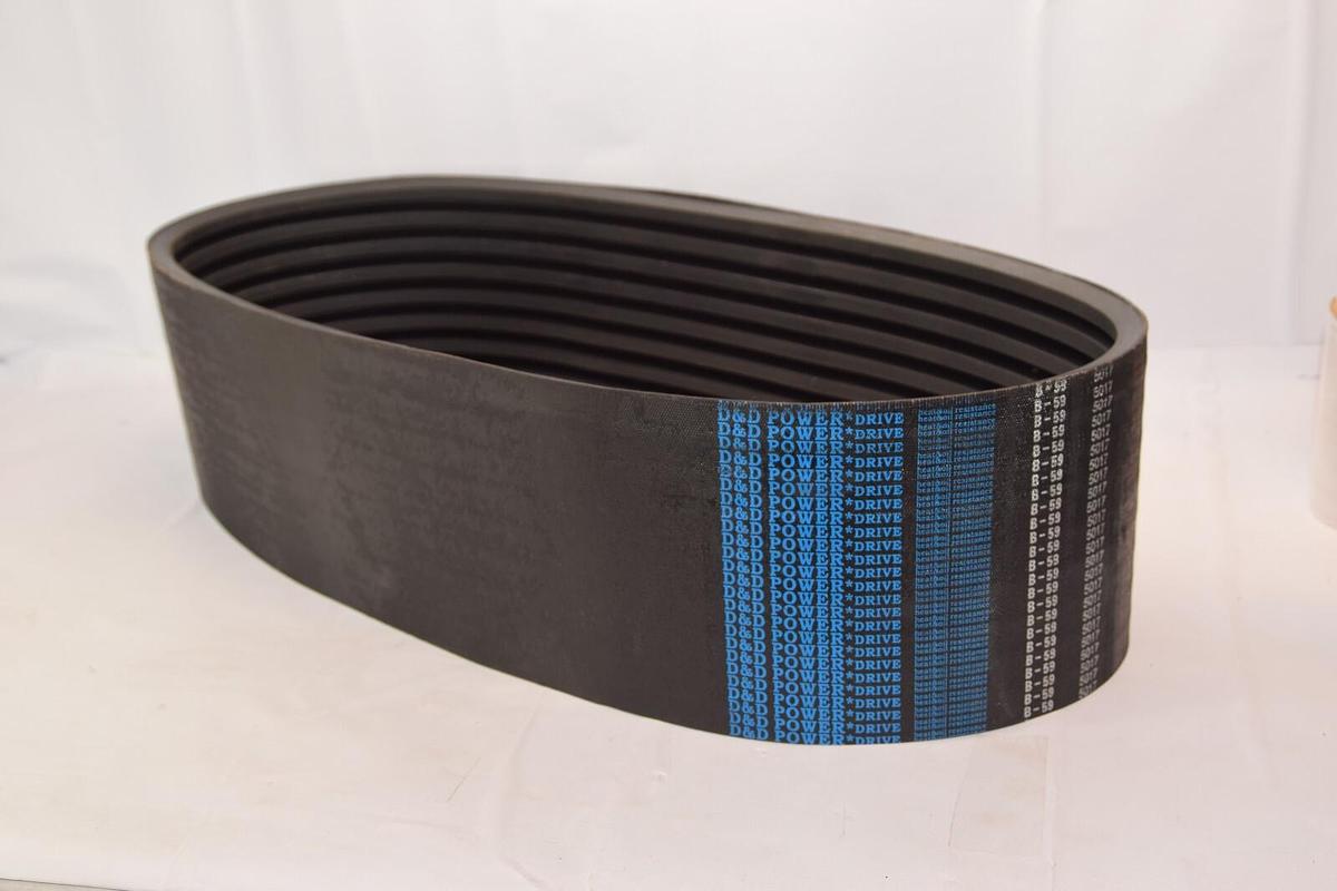 (NEW) D&D POWERDRIVE B59/09 ORB-19-11708B59/09 9 Rib 82" L 0.62" W V-Belt