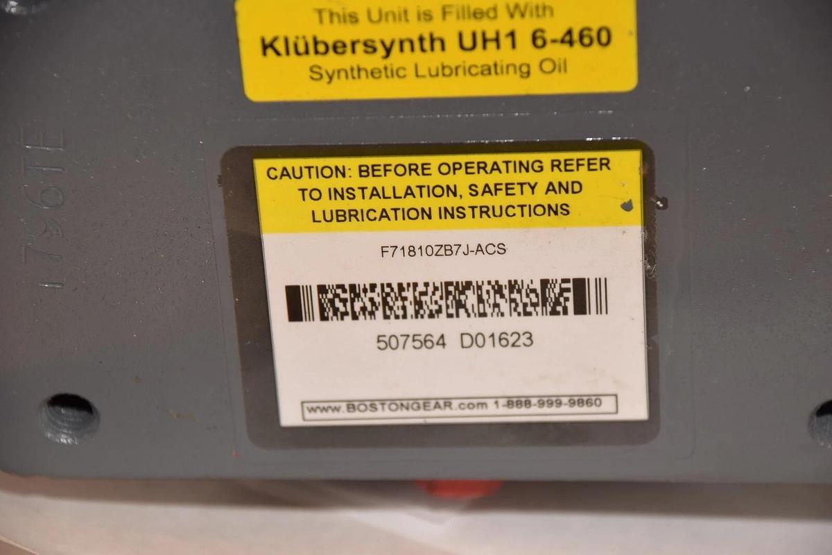 BOSTON GEAR Gear Box Speed Reducer F718-10Z-B7-J-ACS F71810ZB7JACS Ratio: 10