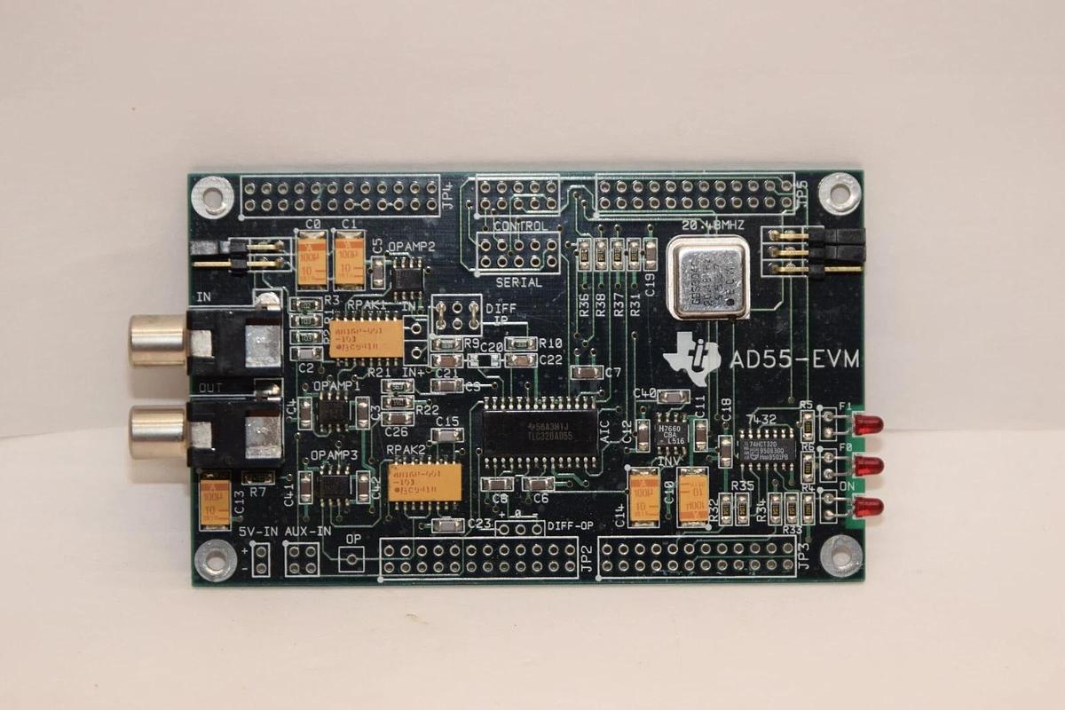 Used TEXAS INSTRUMENTS  AD55-EVM Rev 1.0 Analog Interface Circuit Board