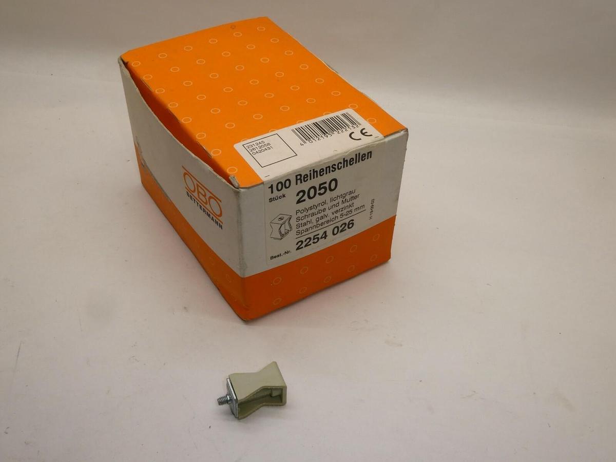 (NEW - Box of 100) OBO BETTERMANN 2254 026 2050/5-25 2050 Quick Clamp
