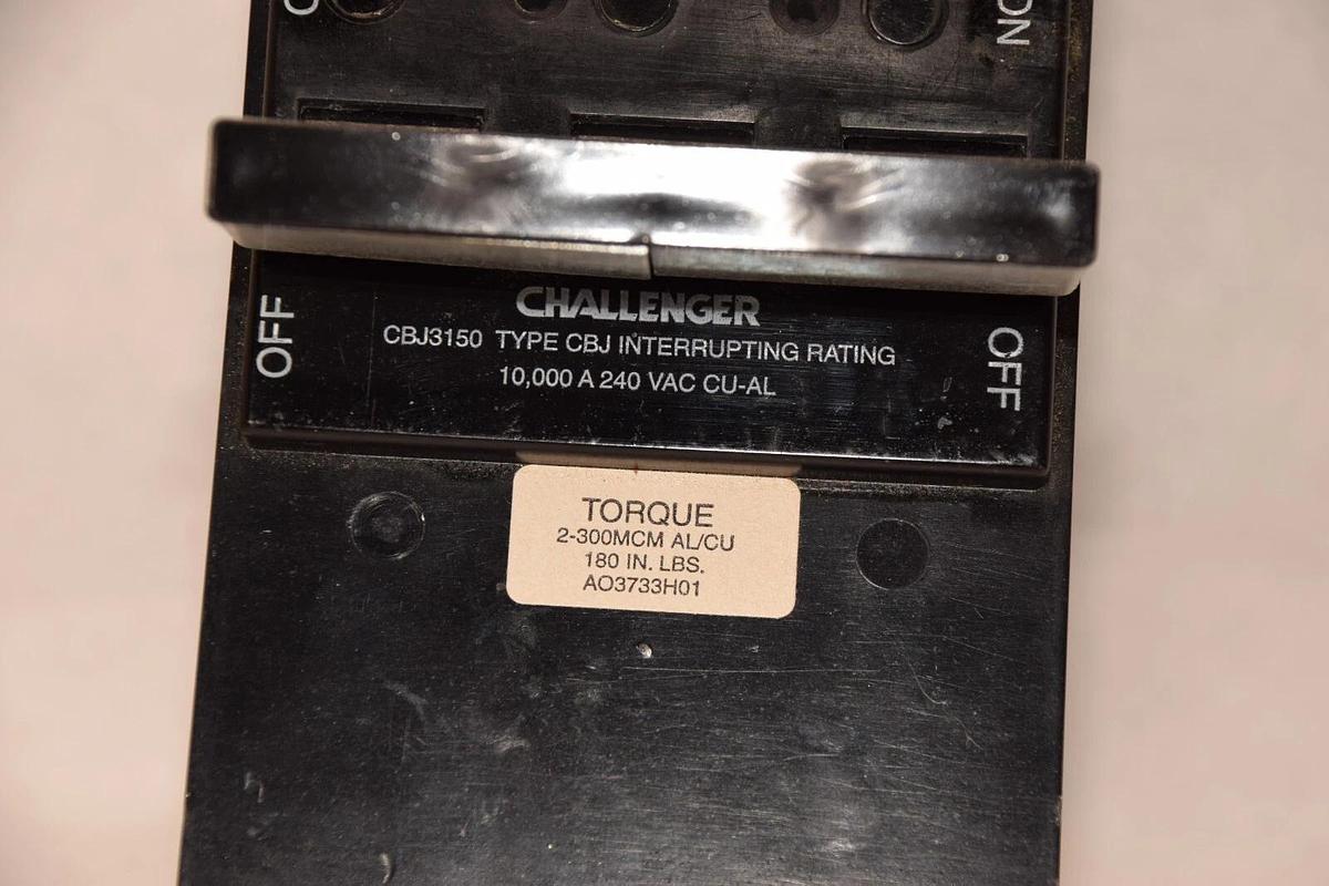 CHALLENGER CBJ3150 150A 150 Amp A 3 Pole 240Vac Circuit Breaker (NEW)