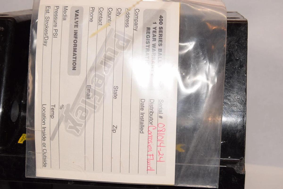 Pureflex Composite Ball Valve 400 Series 405-04-A-02-0 Size 4 4" (New)