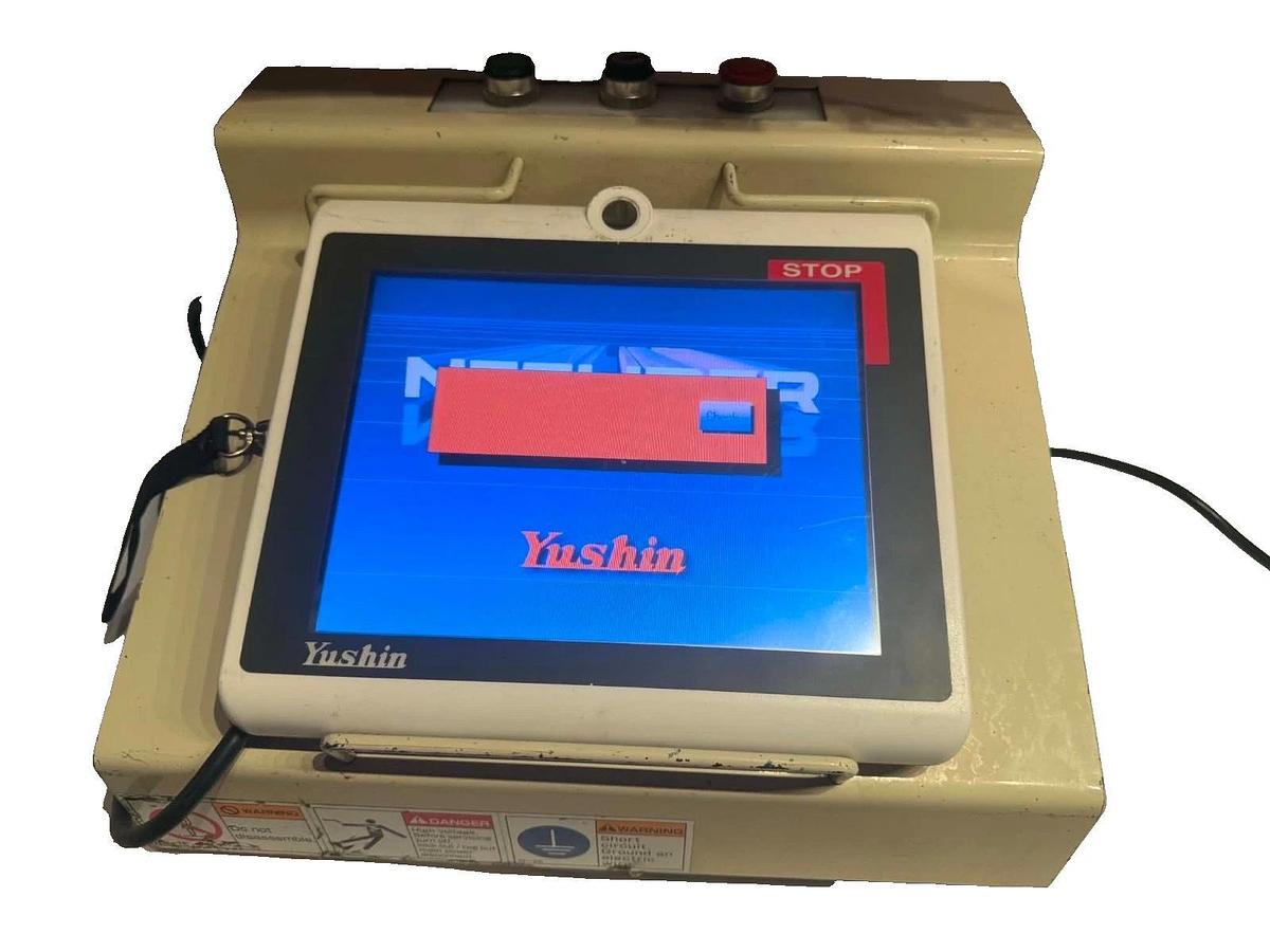 Used Yushin Touchscreen Robotic Teach Pendant Computer F8342370 *READ*