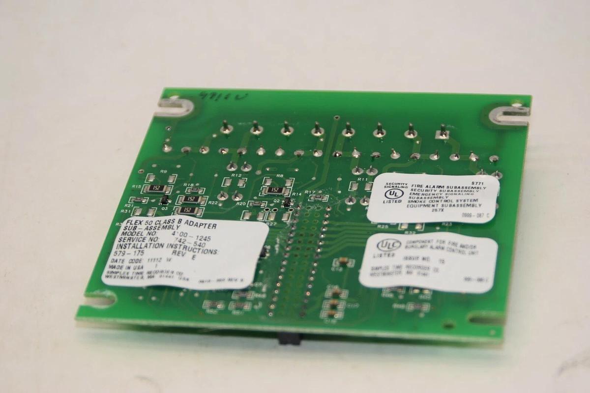 Used SIMPLEX Flex 50 Class B Adapter 4100-1245 41001245 0566221 For Fire Alarm