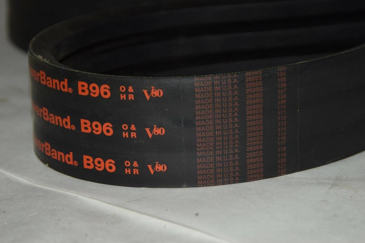 (New) GATES HI-POWER II POWERBAND B96 B-96 B 96 Banded V- Belt 3 rib