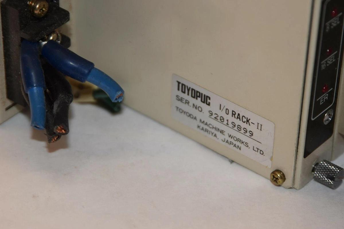 Used Toyoda Toyopuc I/0 Rack-II PLC Rack w/  S-II input and output cards