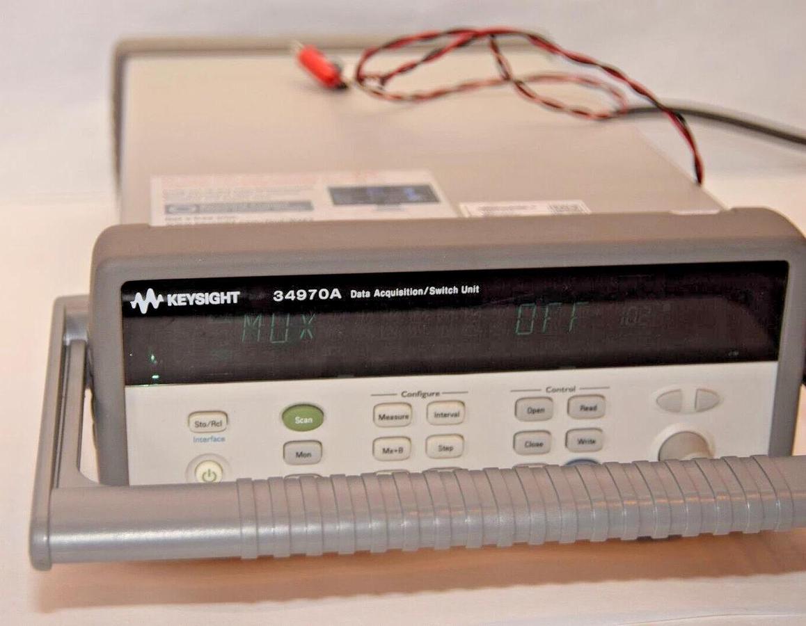 Used HP Keysight 34970A Data Aquisition Switch Unit w/ Keysight 34901A 20 Channel
