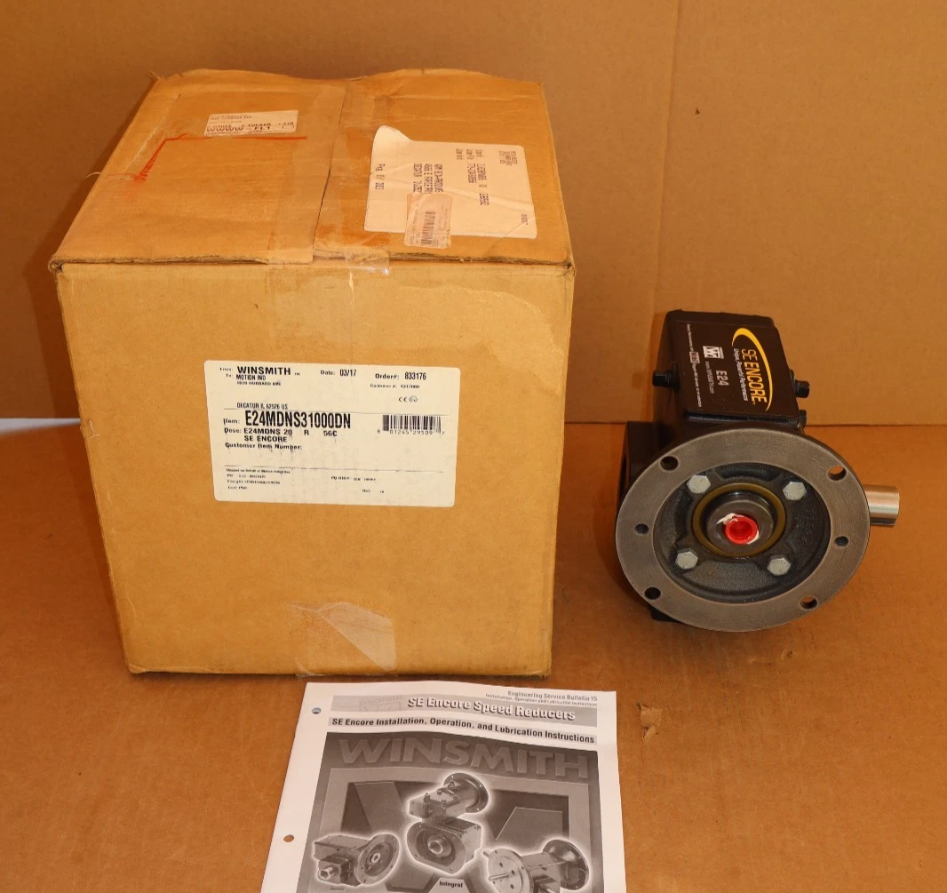 Winsmith SE Encore Gear Box Speed Reducer E24MDNS31000DN E24MDNS 20R 20:1 *NOS*