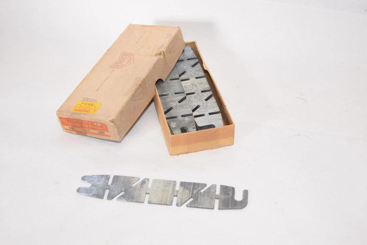 (NEW - Box of 20) PIERCE 6600 600Amp 600V Fuse Renewal Refill