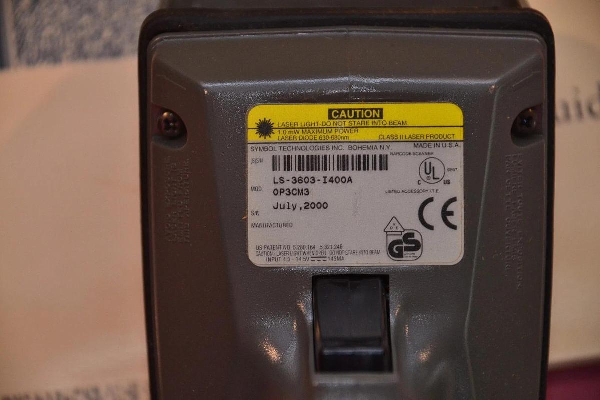 Symbol LS 3000 Model LS-3603-I400A LS 3603 I400A Handheld Barcode Scanner NEW