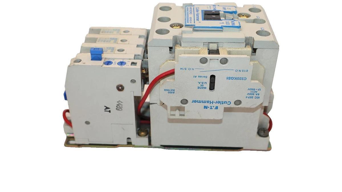 Cutler-Hammer Eaton Starter AN16DN0 Size Sz 1 600V 27A 27 Amp 120v coil H2010