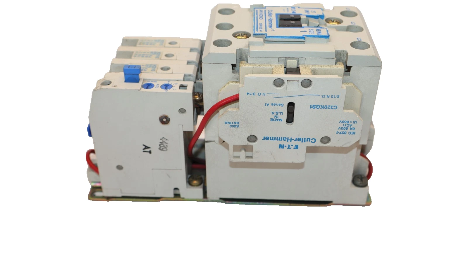 Cutler-Hammer Eaton Starter AN16DN0 Size Sz 1 600V 27A 27 Amp 120v coil H2010