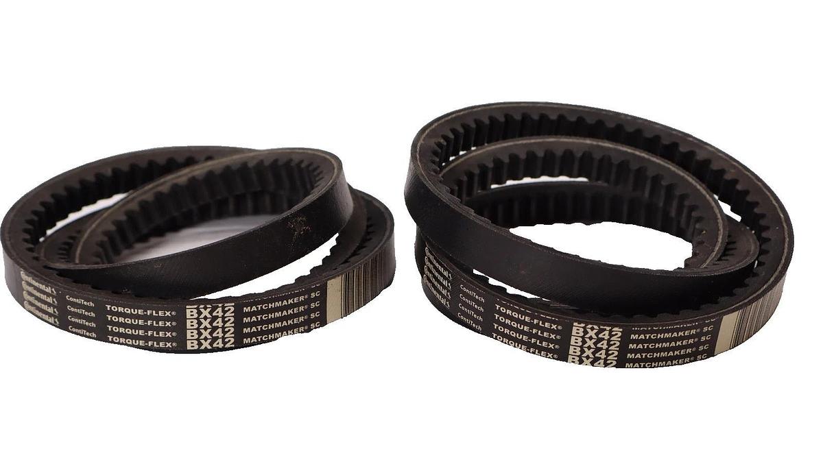 Continental BX42 Torque-Flex Matchmaker SC Cogged Belt V-Belt (New - Lot of 2)