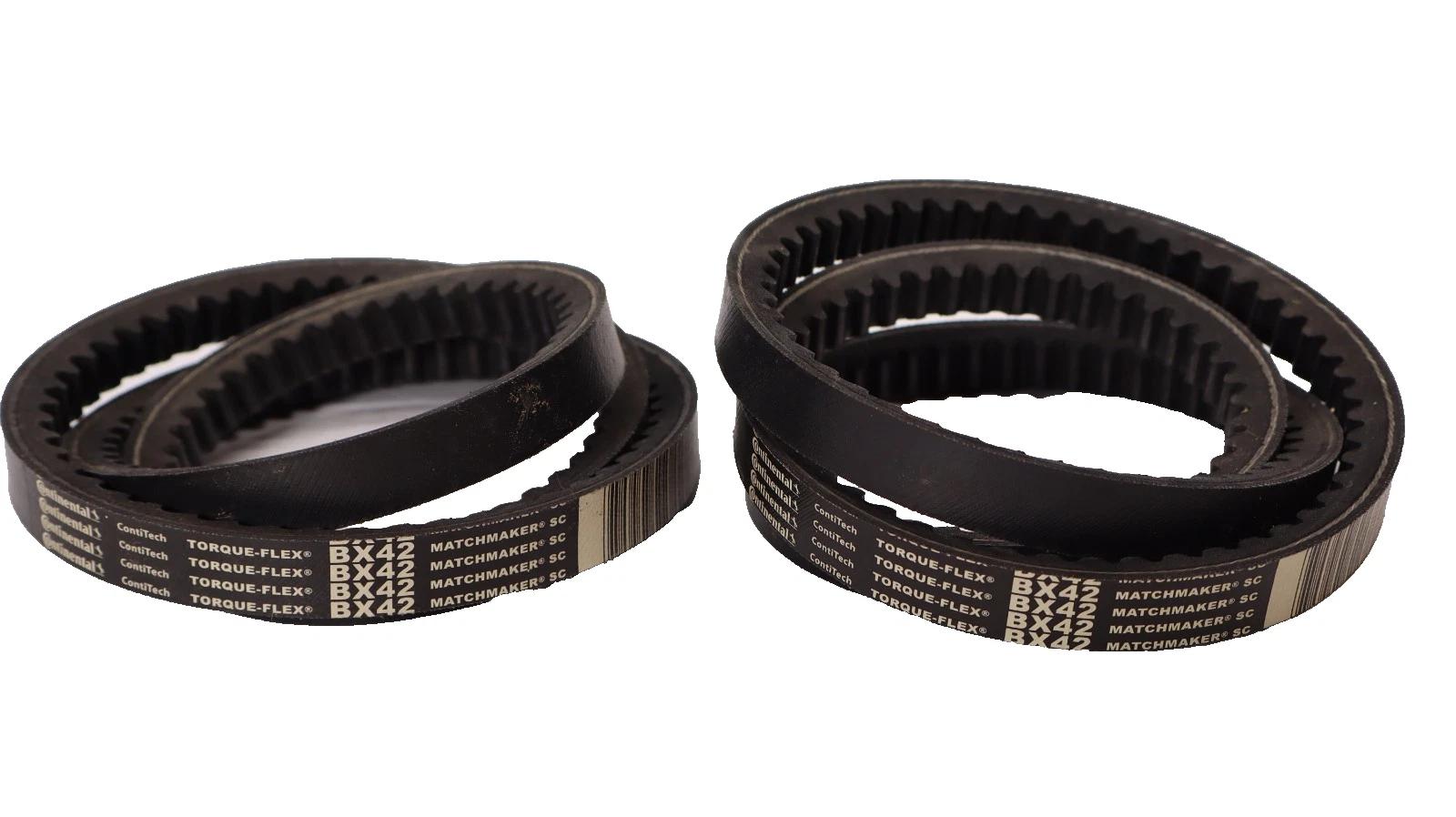 Continental BX42 Torque-Flex Matchmaker SC Cogged Belt V-Belt (New - Lot of 2)