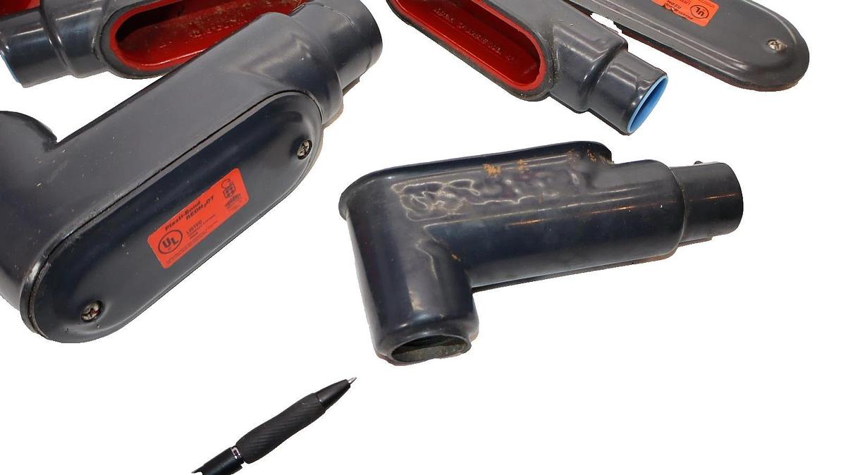 Used Plasti-Bond RedH20T 90° Conduit Body (Lot of 5)