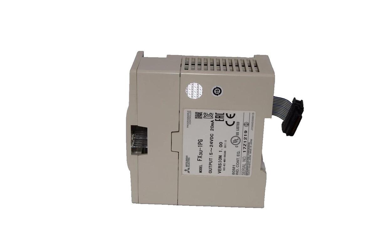 Used MITSUBISHI ELECTRIC FX3U-1PG , FX3U1PG 5-24Vdc 20mA Programmable Controller