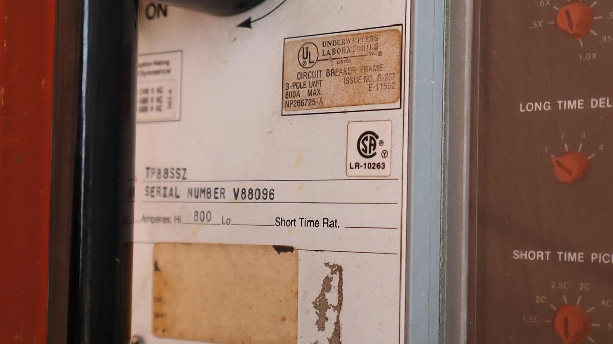 Refurbished GE General Electric Circuit Breaker Power Break 800A Amp TP88SSZ TR8S600