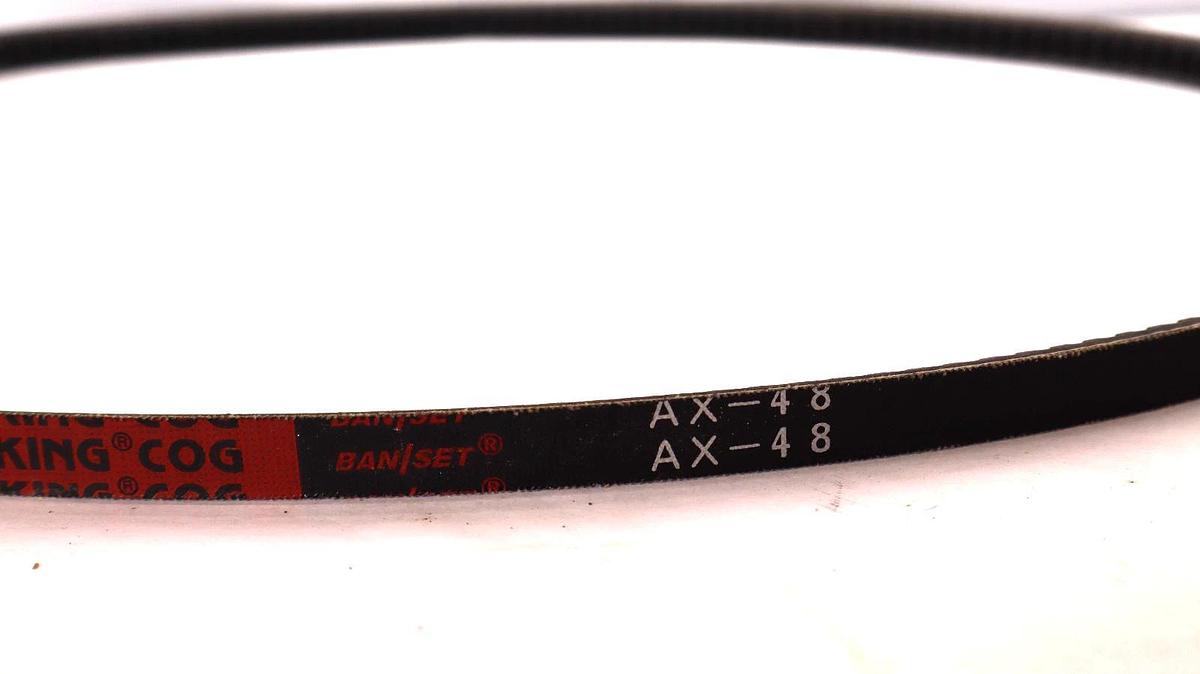 Bando Belt AX-48 AX48 Power King Cog Ban/Set Cogged V-Belt (New - Lot of 2)