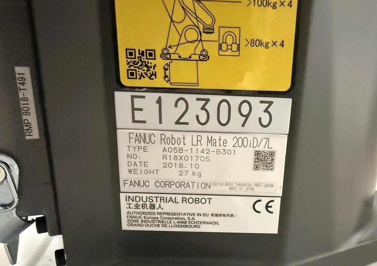 Refurbished Fanuc LR Mate 200iD/7L Industrial Robot A05B-1142-B301 LR MATE 200iD 7L W/ cable