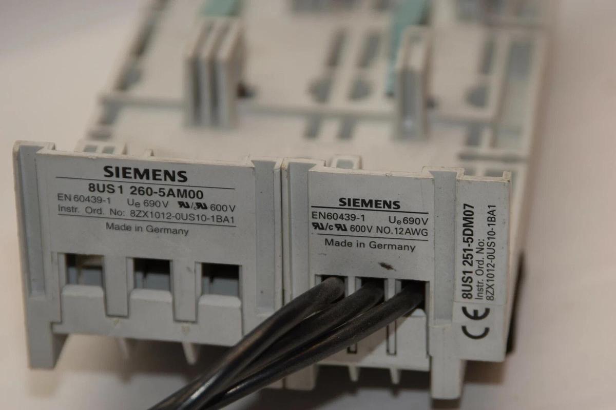 Used SIEMENS 8US1 260-5AM00 8US1 251-5DM07 Busbar Adapter