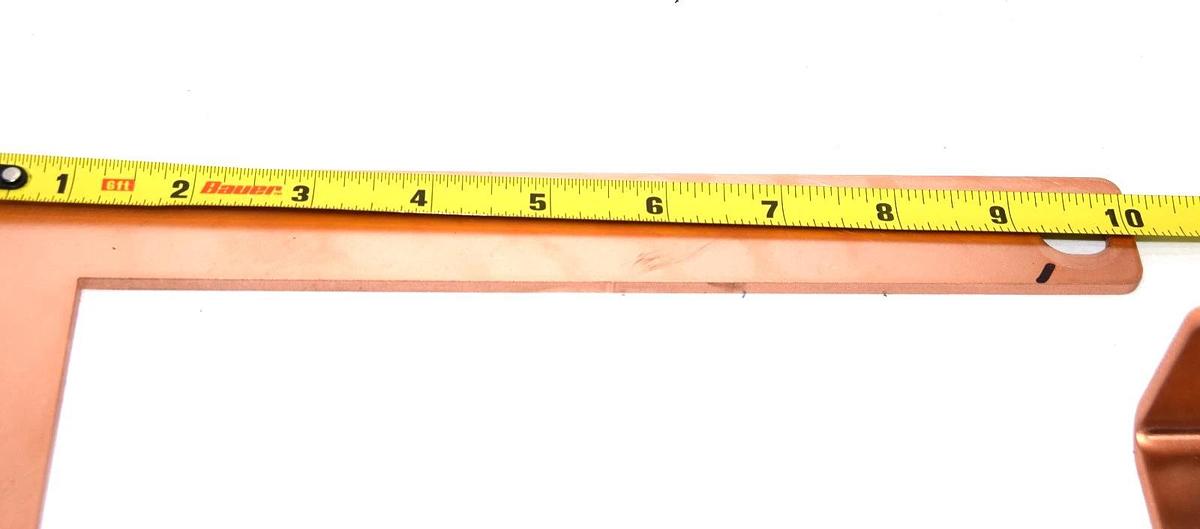 Used Buss Bar 10" x 8.5" x 5/3" & 8.5" x 3.5" x 5/32" Copper (Lot of 2)