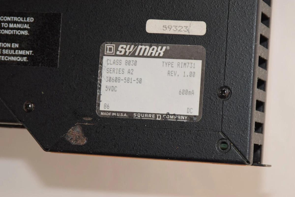 Used SQUARE D Sy/Max Input Module 8030 RIM-731 RIM731 REV 1.00 Ser A2 5Vdc 600mA
