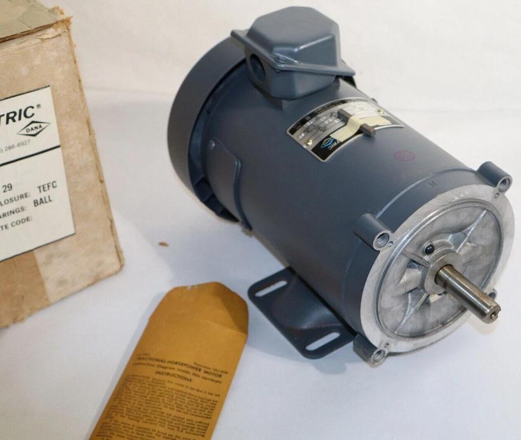 Warner Electric Seco DC Motor M0F6210110 5BPB56KAA59 1/2hp .5hp 90v 1725rpm NEW