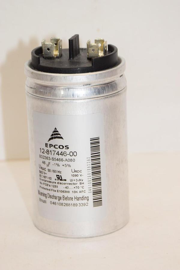 Used EPCOS 12-817446-00 B32363-S5466-A080 46uF -1% +5% 50/60Hz Capacitor