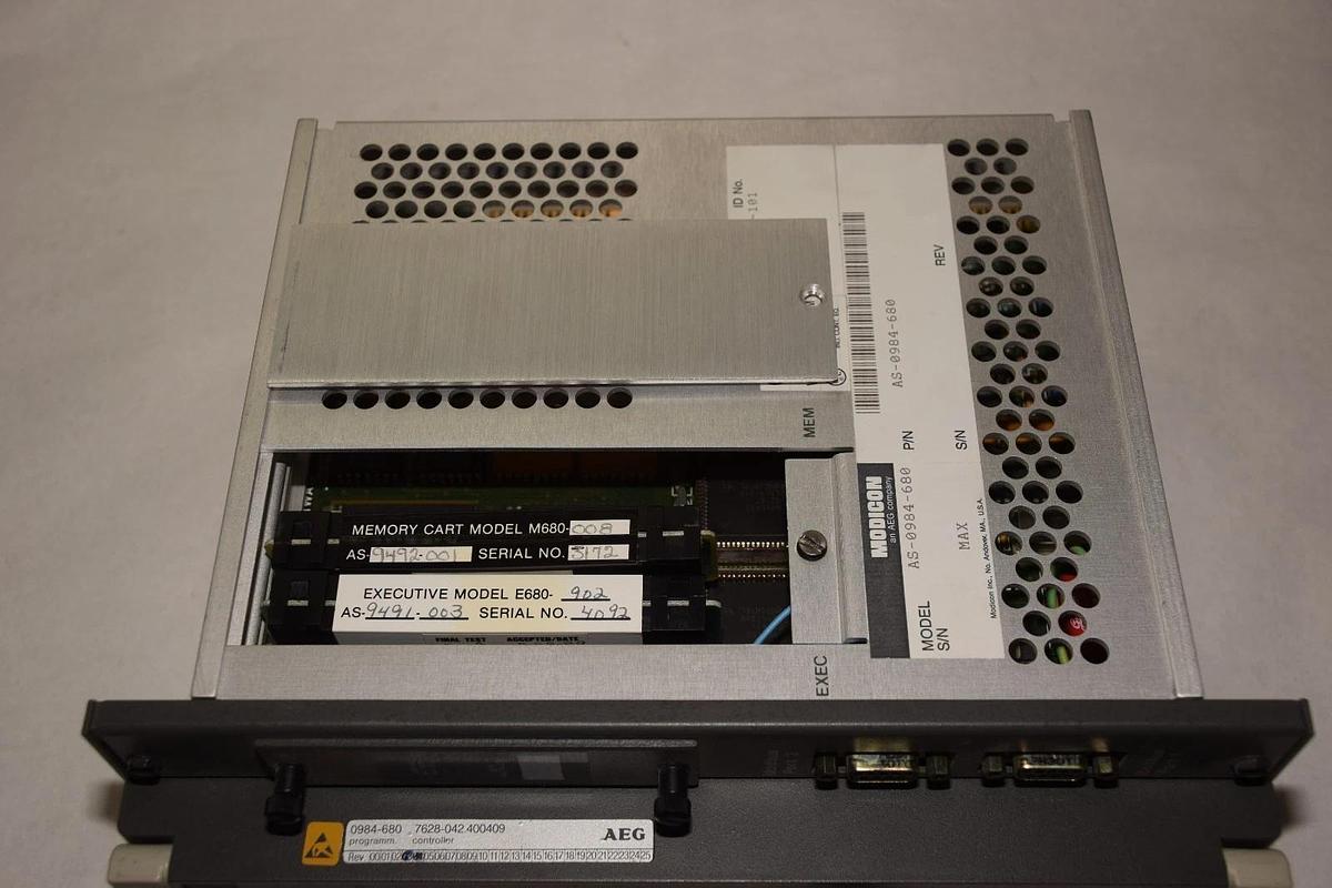 Used Gould PC-0984-680 Controller Module AS-0984-680 w/ M680-008 Memory  mod E680-902