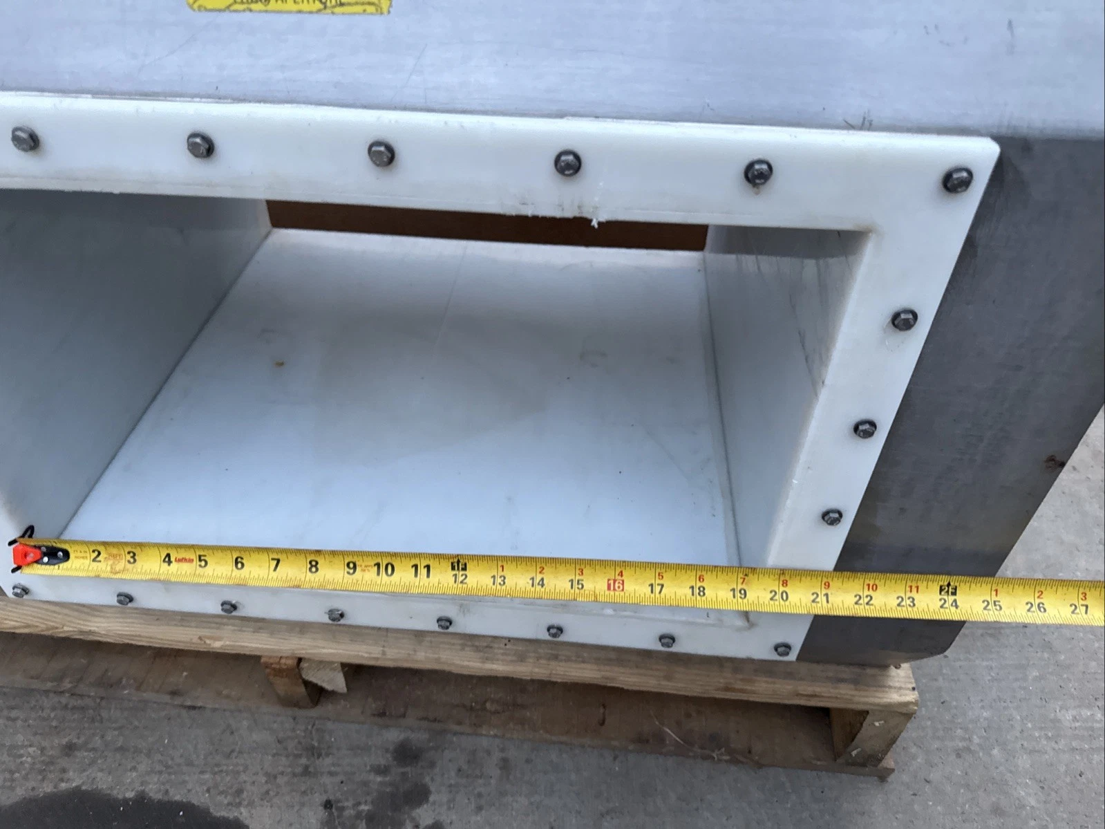Used Lock Inspection Systems MET30+ Metal Detector for Conveyor 19-1/2" X 11-1/2"