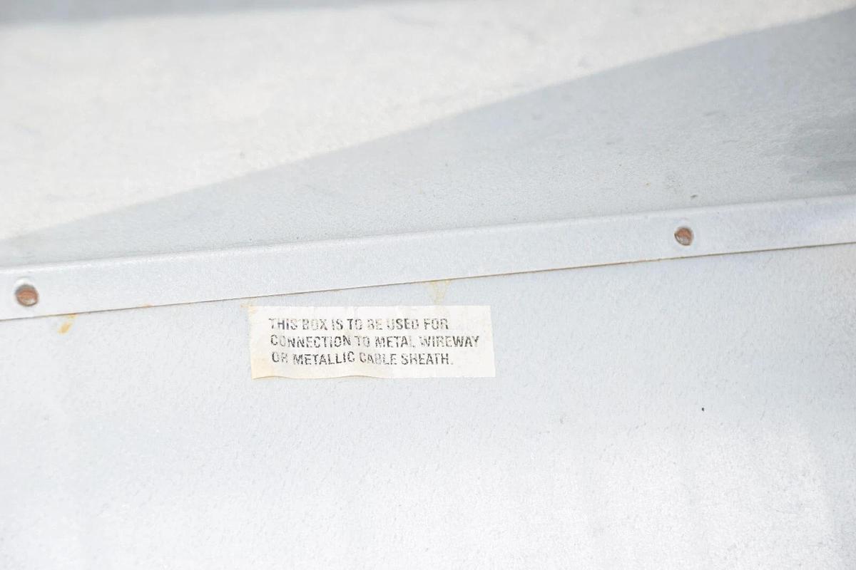 Used THE AUSTIN CO 746C Junction And Pull Box Enclosure Type 1  18"x18"x8"