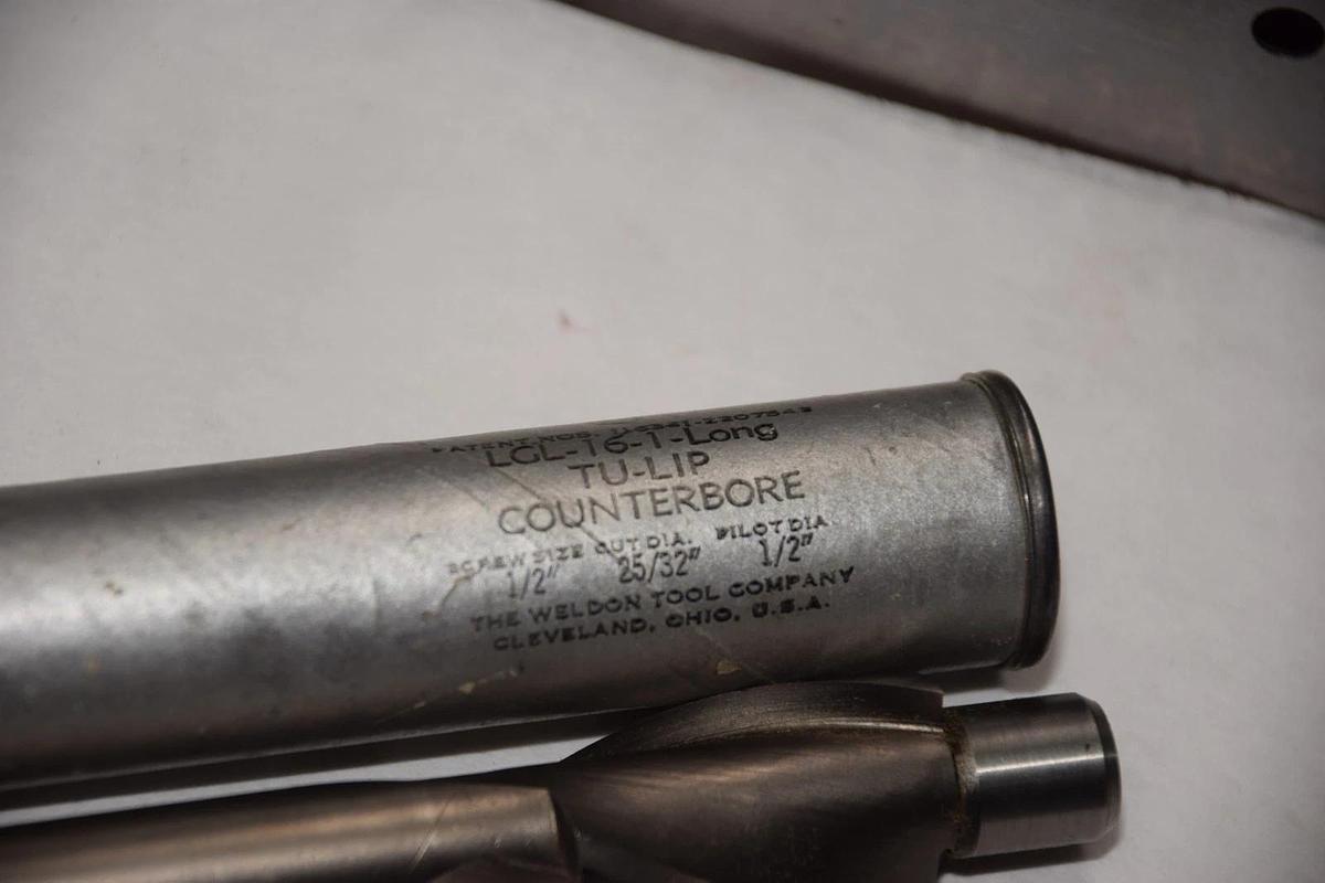WELDON LGL-16-1-LONG LGL-16-1 TU-LIP 1/2" x 25/32" x 1/2" COUNTERBORE NEW