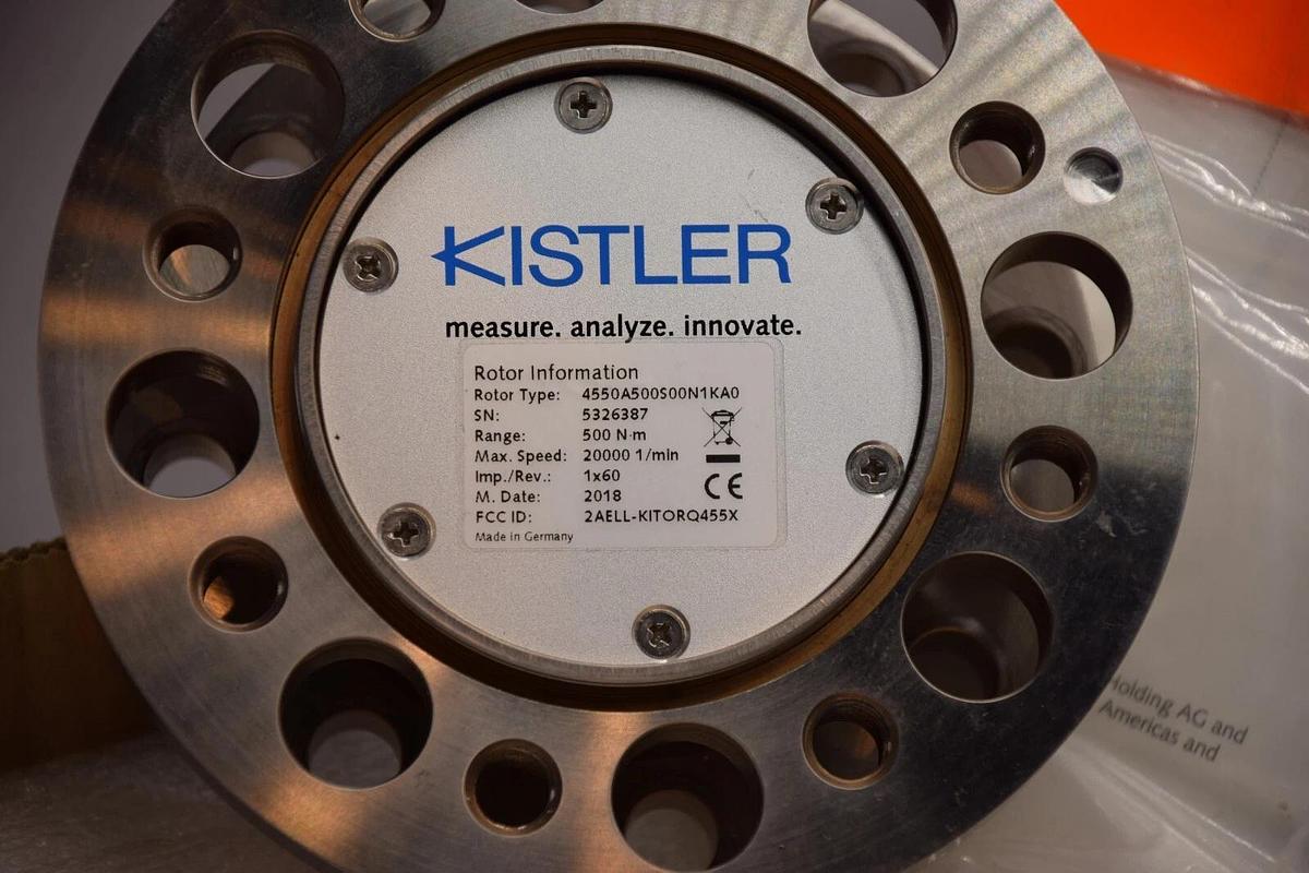 Used KISTLER 4550A500S00N1KA0 20000 1/min 500nm Torque Sensor Rotor (NEW)