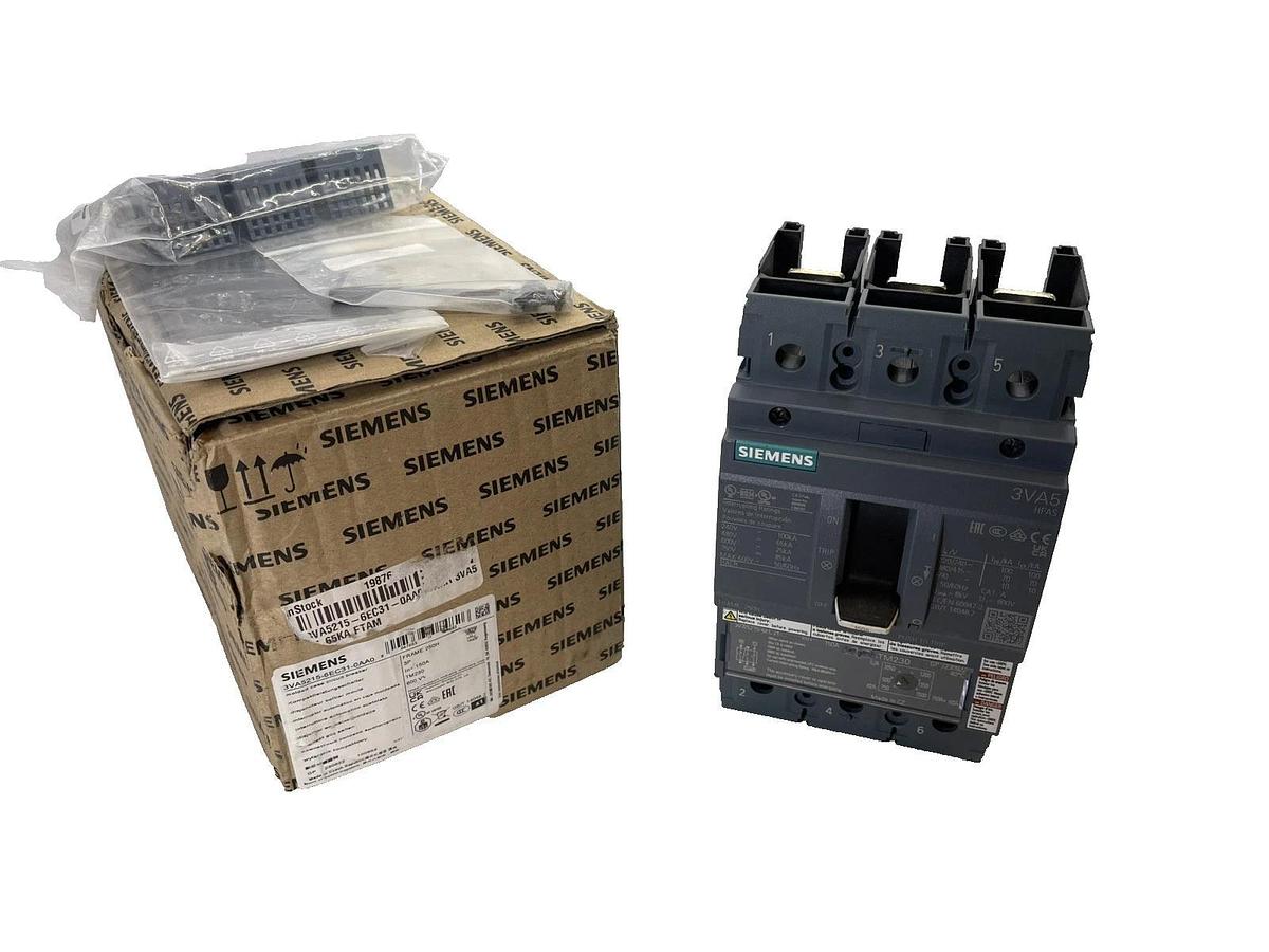 Siemens Circuit Breaker 3VA5215-6EC31-0AA0 3 pole 150 Amp 150a (NEW)