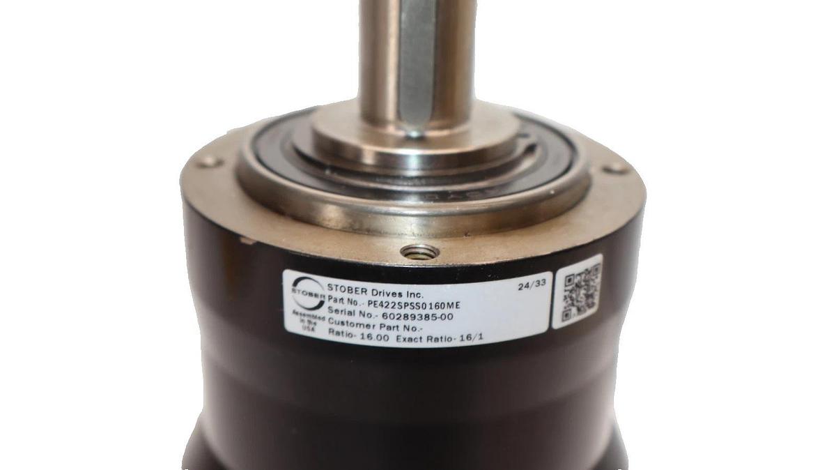 Stober Drives PE422SPSS0160ME 16:1 Ratio 3/4" bore 7/8" Shaft Gear Reducer (New)