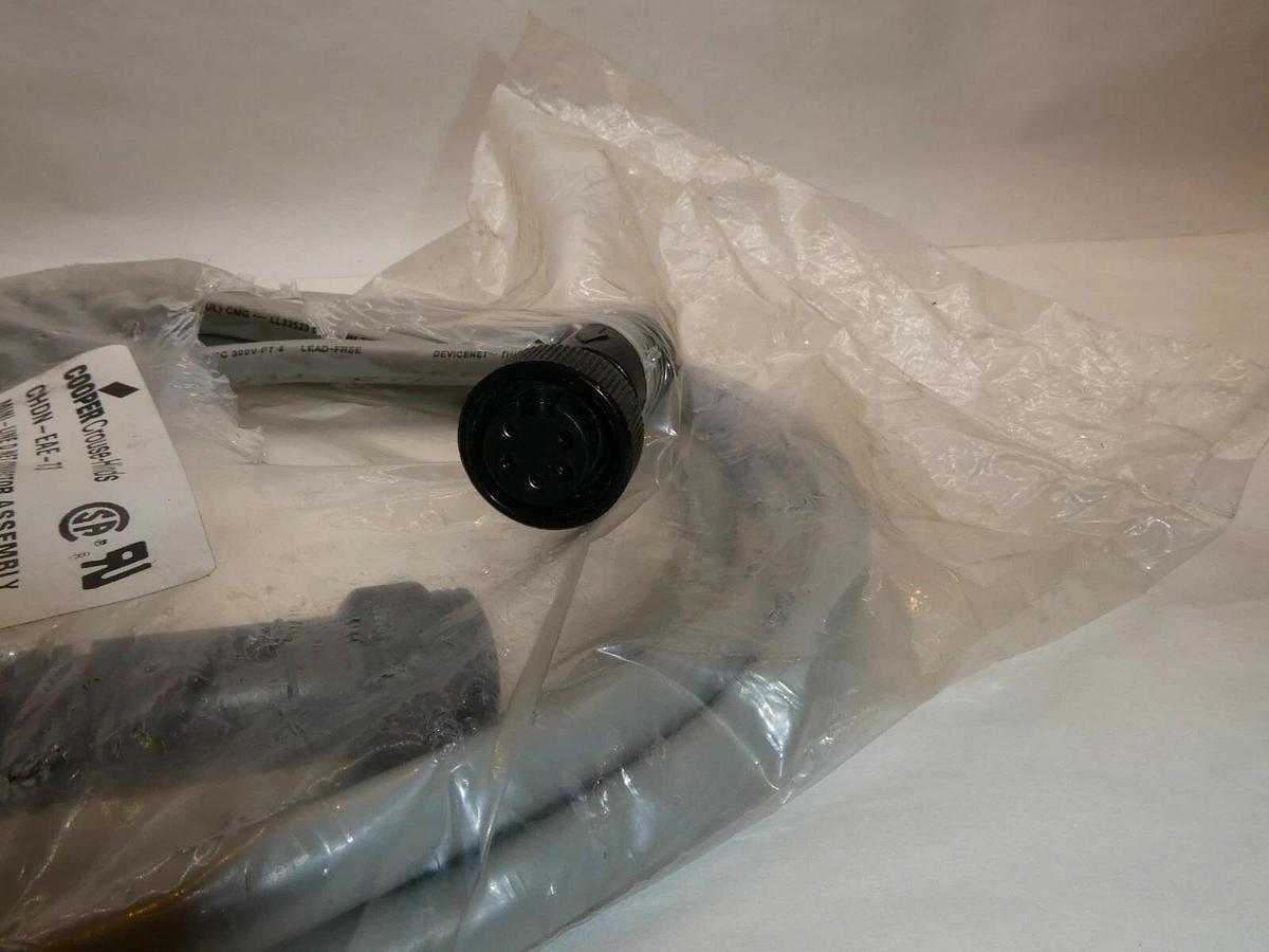 (NEW) COOPER CHDN-EAE-T3 CHDNEAET3 5P Mini-Line D Net Connector Assembly