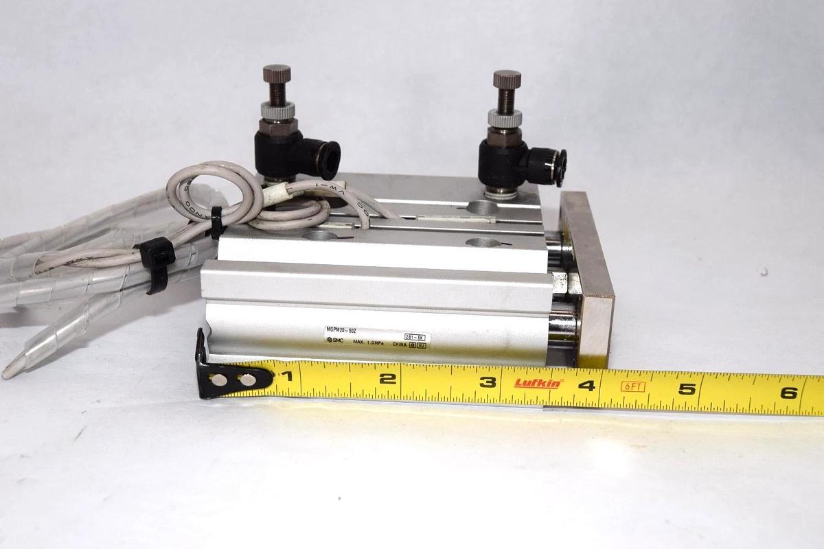 Used SMC MGPM20-50Z 1.0MPa Linear Slide