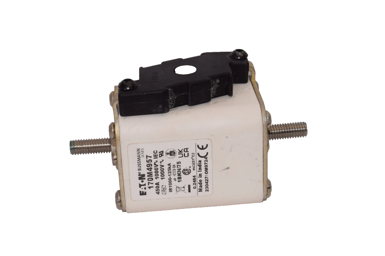 Used Eaton 170M4957 450A 1000V High Speed Square Body Fuse