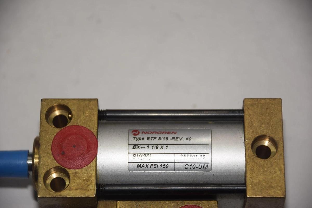NORGREN ETF 5/16-REV ETF5/16-REV #0 1" STROKE 3/4" BORE BRASS CYLINDER NEW