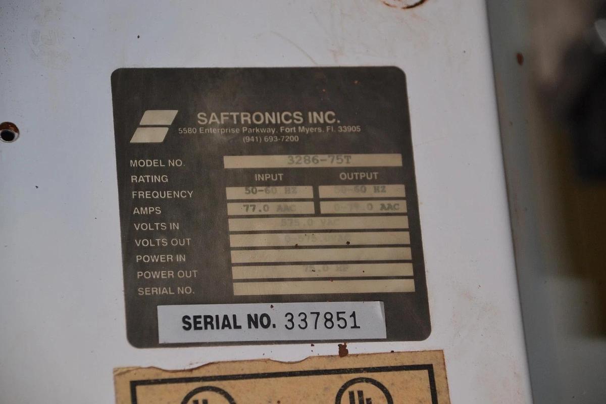 Used Saftronics Softstarter SA6 Solid State Starter 3286-75T 328675T 575v 75hp