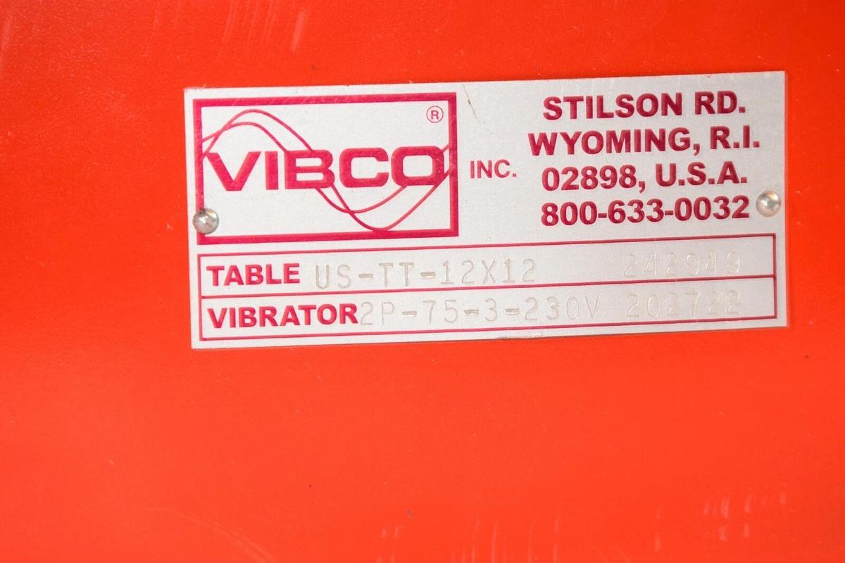 Used VIBCO Vibrating Vibrator Table US-TT-12X12  2P-75-3-230V