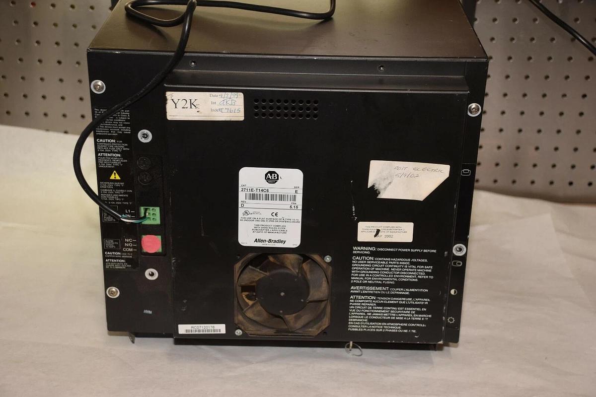 Used Allen Bradley Panelview 1400E  2711E-T14C6  Ser E Rev D