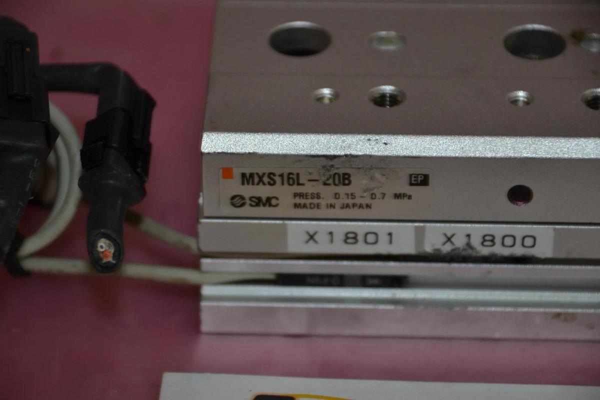 Used SMC VALVE SLIDE TABLE SHOCK ABSORB MXS16L-20B MXS16L 20B MXS16L20B