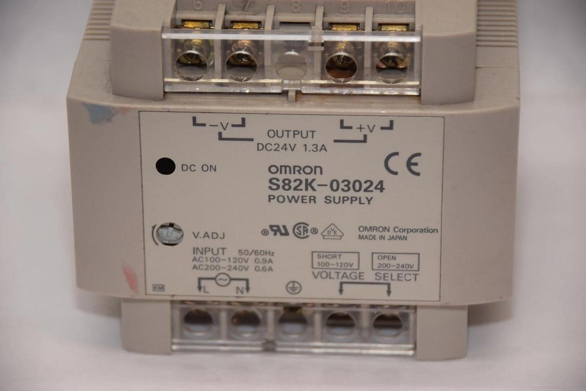 Used OMRON S82K-03024 24Vdc 1.3A Power Supply