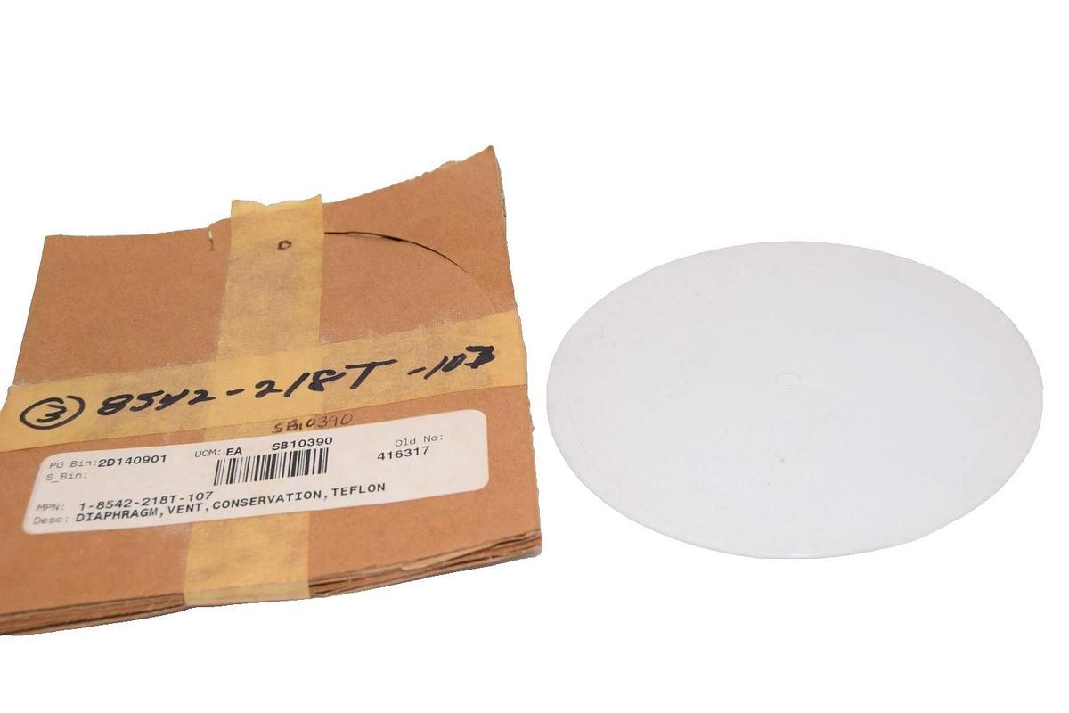 1-8542-218T-107 4.5" Diaphragm , vent , Conservation , Teflon  (New - Lot of 3)