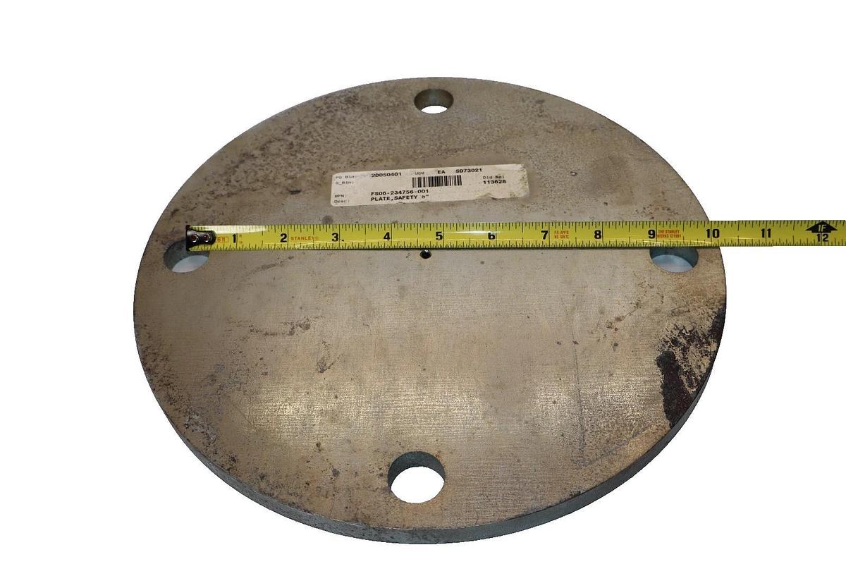 FS06-234756-001 , 11" Diameter 1/2" Thick Safety Plate (New)