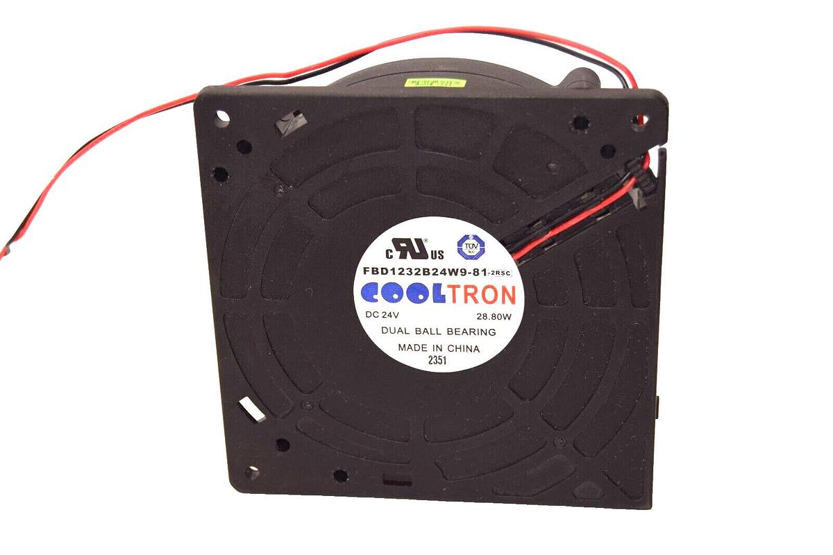 (NEW) COOLTRON FBD1232B24W9-81 , 24V , 28.80W Dual Ball Bearing Cooling Fan