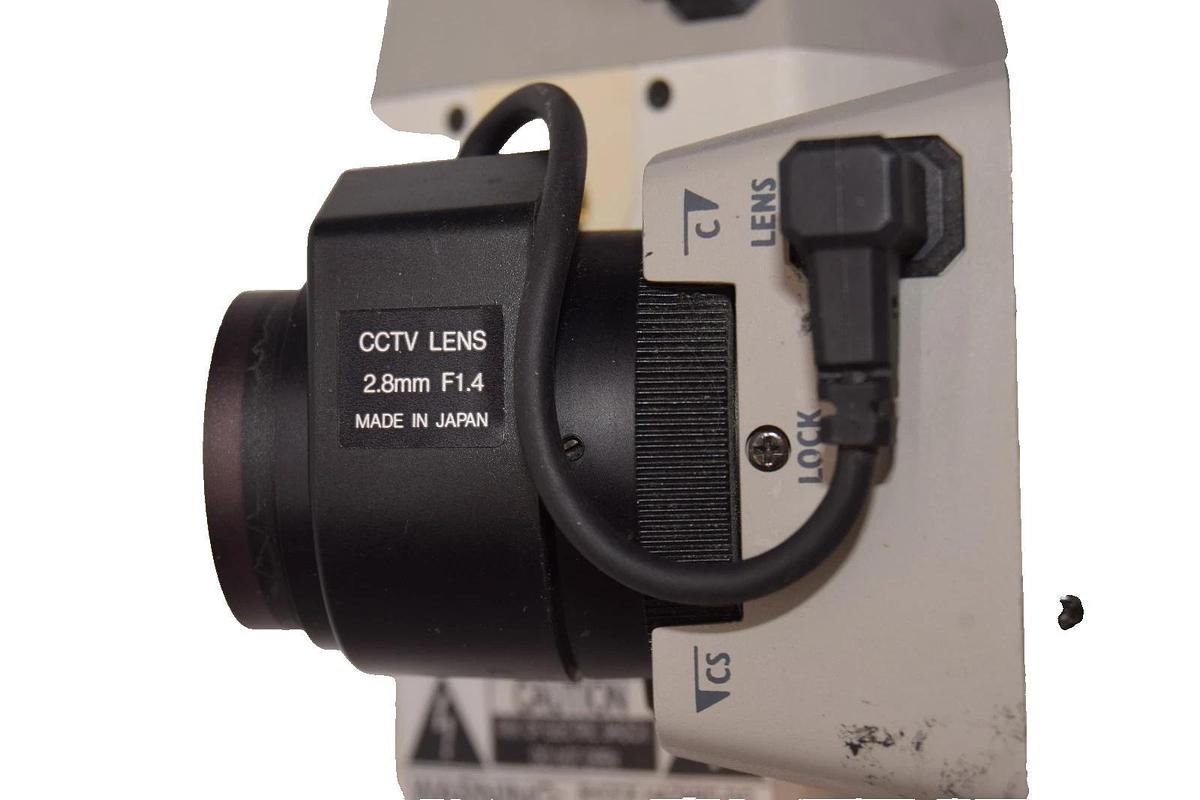 Used Ultrak KC7520CN CCD Color Security Camera with 2.8mm F1.4 CCTV Lens