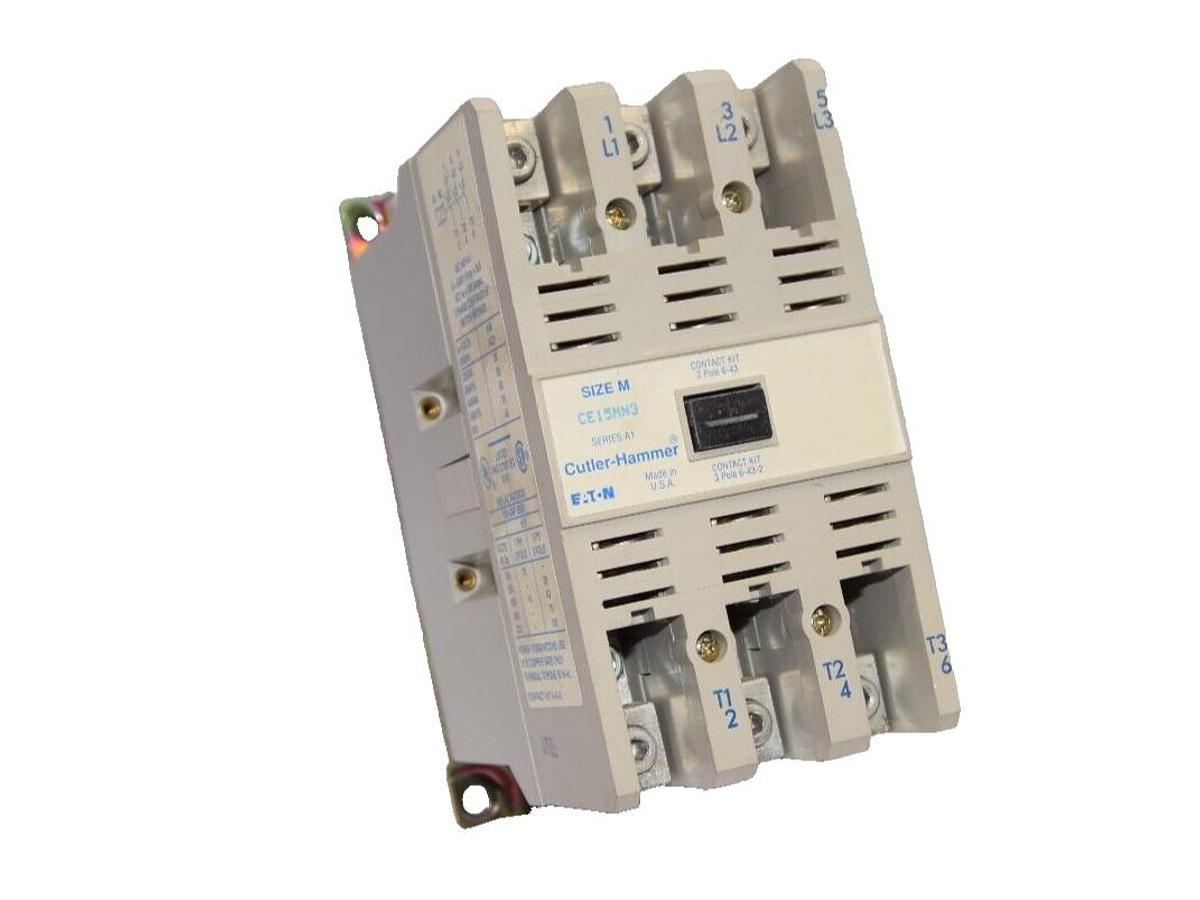 Used CUTLER HAMMER CE15MN3 Size M Series A1 110/120V Coil Contactor