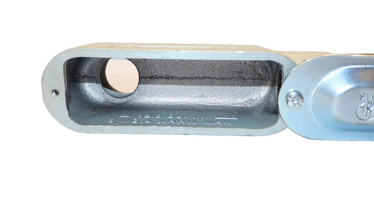 (NEW - Lot of 2) XHHW 1" LB Elbow Conduit Body